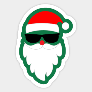 Minimalist Santa Claus, Funny Christmas Day, Christmas Party Costume Sticker